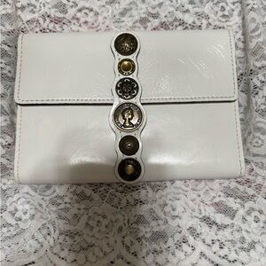 Patricia Nash White Clutch with Antique Accents